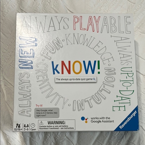 Ravensburger kNOW! Quiz Game - White, Red, Blue, Green - Picture 1 of 5